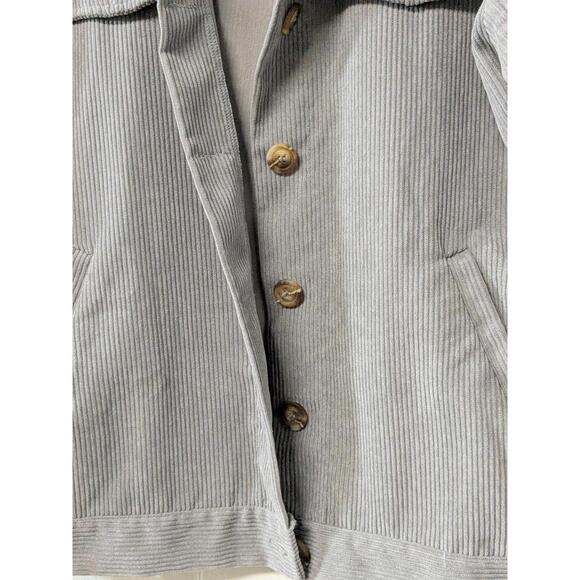 Vintage Gray Corduroy Jacket - Size M - Picture 2 of 4